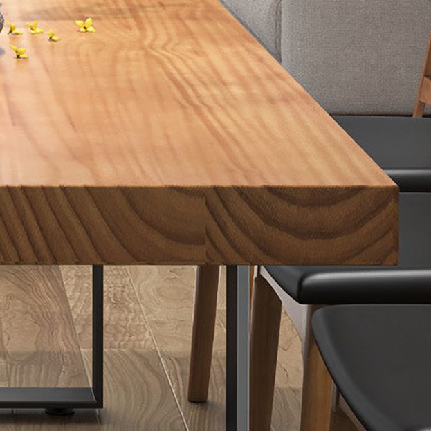 Industrial 1/2/3/5/7 Pieces Dining Table with Chairs Solid Wood Dinette Set