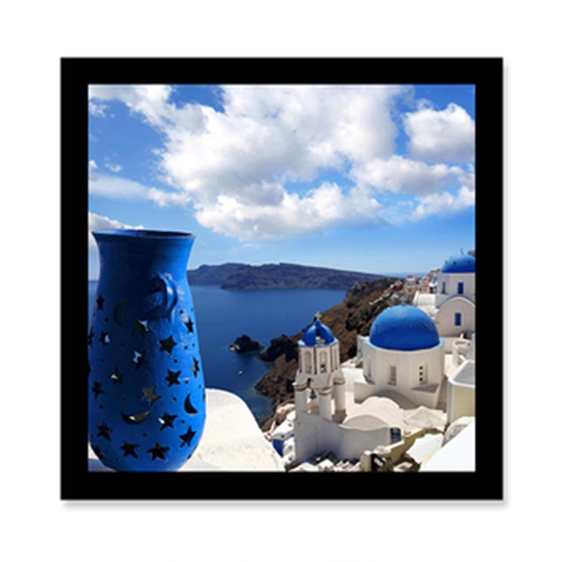 Soft Color Famous Building Wall Decor Landmark Global Inspired Textured Canvas for Parlor