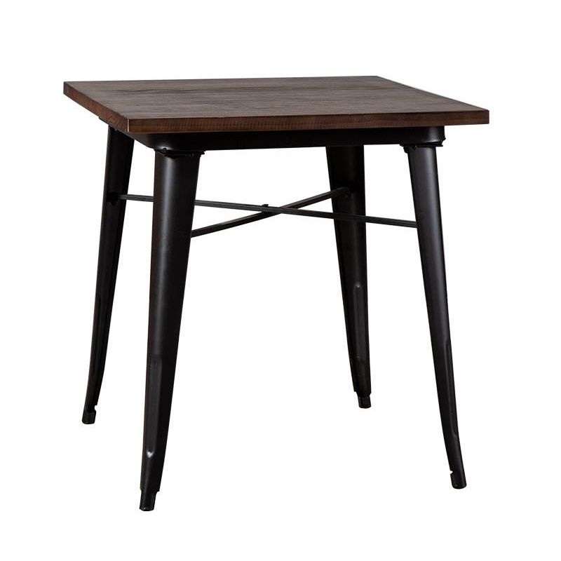 Industrial Solid Wood Furniture 1/4/5 Pcs Standard Height Dining Room Table Set