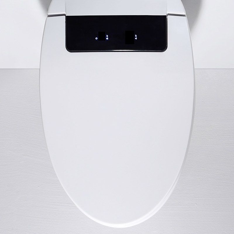 Modern All-In-One Toilet White Flush Toilet with Seat for Bathroom
