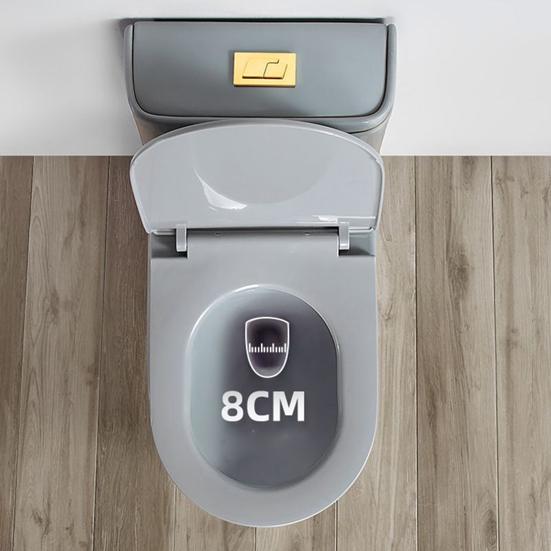Traditional Floor Mount Toilet Seat Included Toilet Bowl for Bathroom