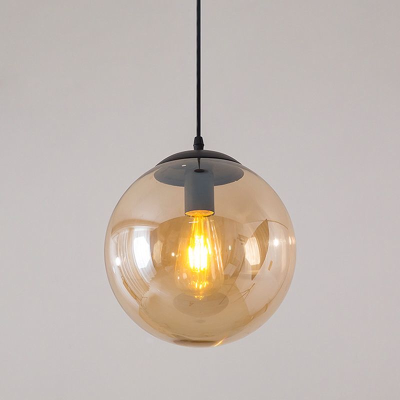 Ball Hanging Lights Industrial Style Glass 1 Light Pendant Light Kit