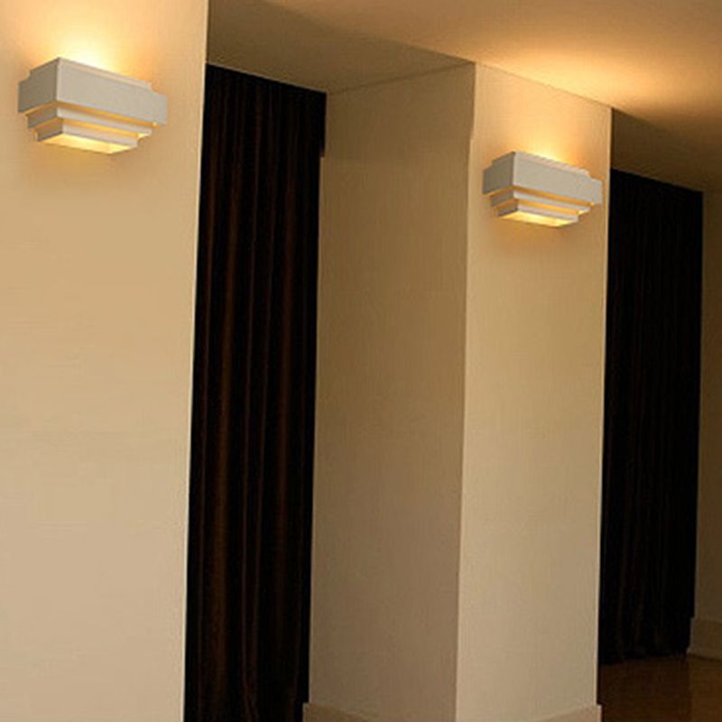 Luces de pared de 2 luces blancas de 2 luces de estilo moderno