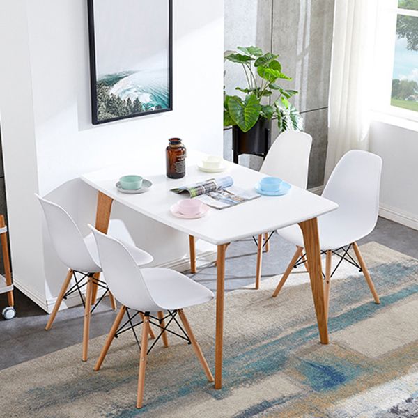 Hedendaagse stijl Beech Wood stoel Solid Back Side Kitchen Dining Stoelen