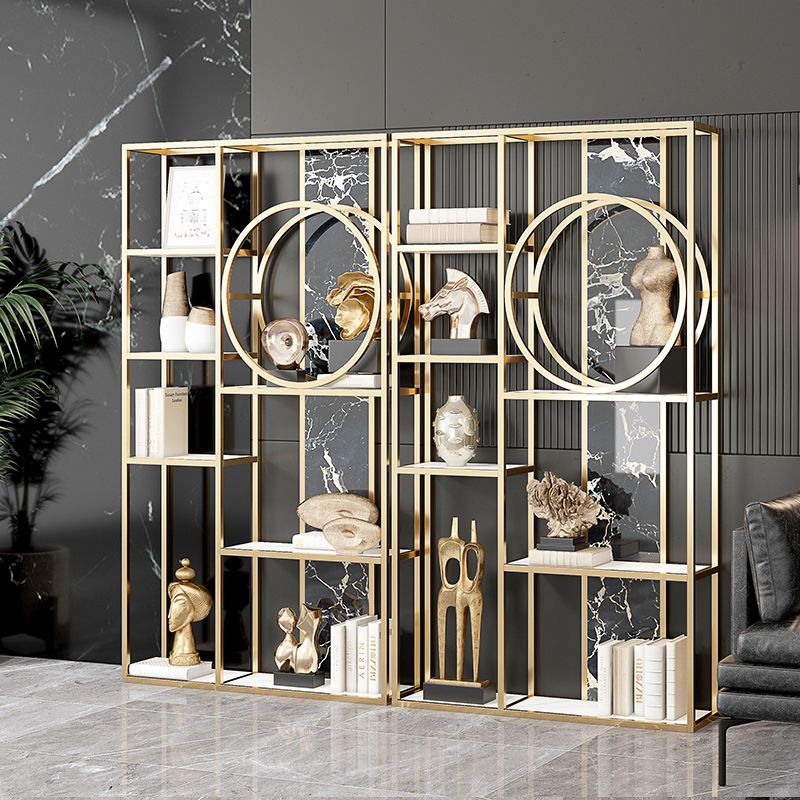 11.81 "W Bookcase Glam Style Open Back Bookcase per Home Office