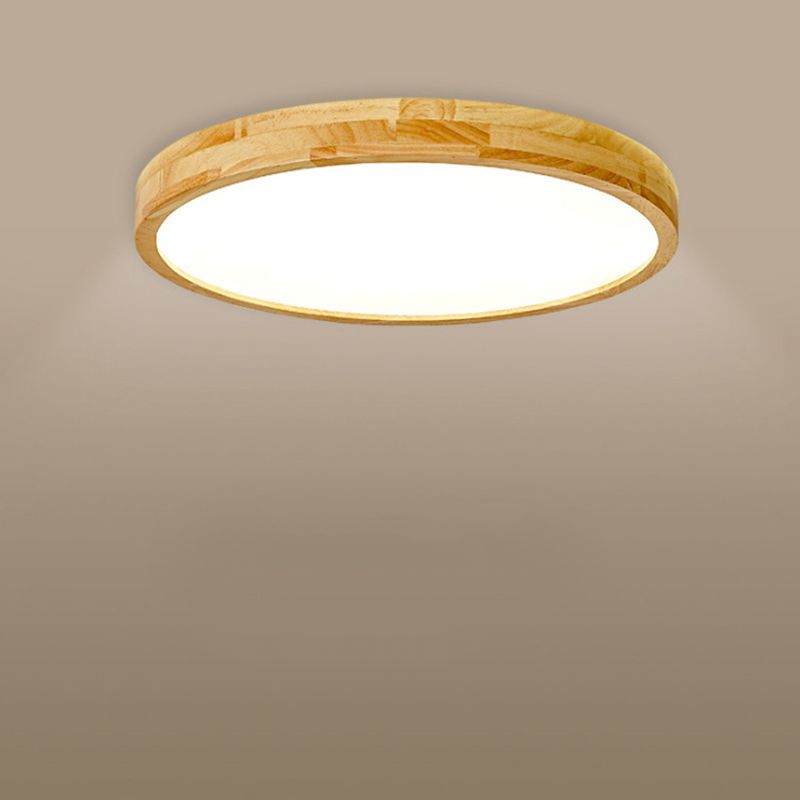 Bois 1 lumière encastré plafonnier luminaire moderne chambre encastré luminaires