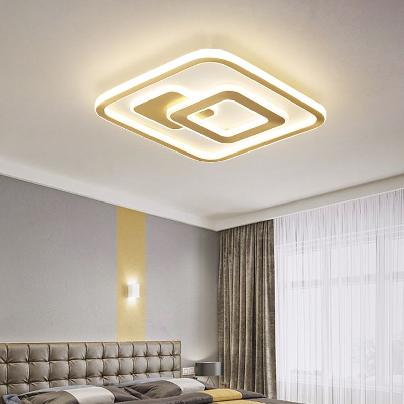 Minimalist Ceiling Lighting Fixture Geometric LED Flush Mount Light Fixture
