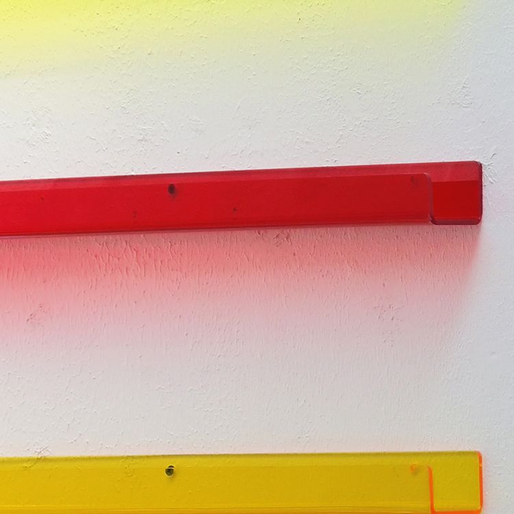 Acrylic Wall Mounted Storage Bookshelf 23.5"L Modern Bookcase for Home