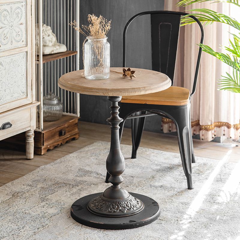 French Country Distressed Coffee Table Wooden Coffee Cocktail Table for Living Room