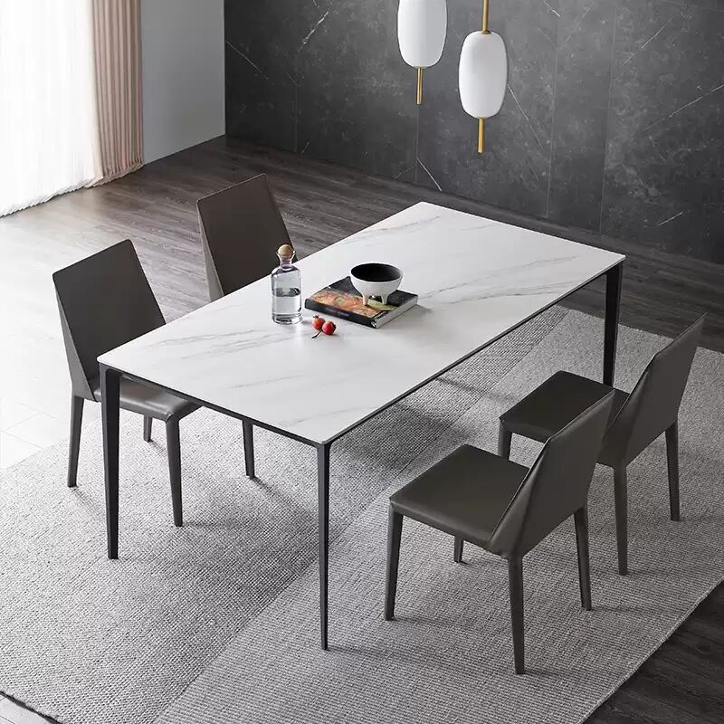 Contemporary 1/4/5 Pieces Dining Set Metal Dining Table Set for Home Use