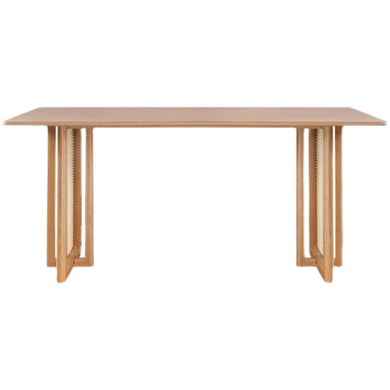 Modern Dining Set 1/2/4 Pcs Natural Solid Wood Dining Table and Chairs