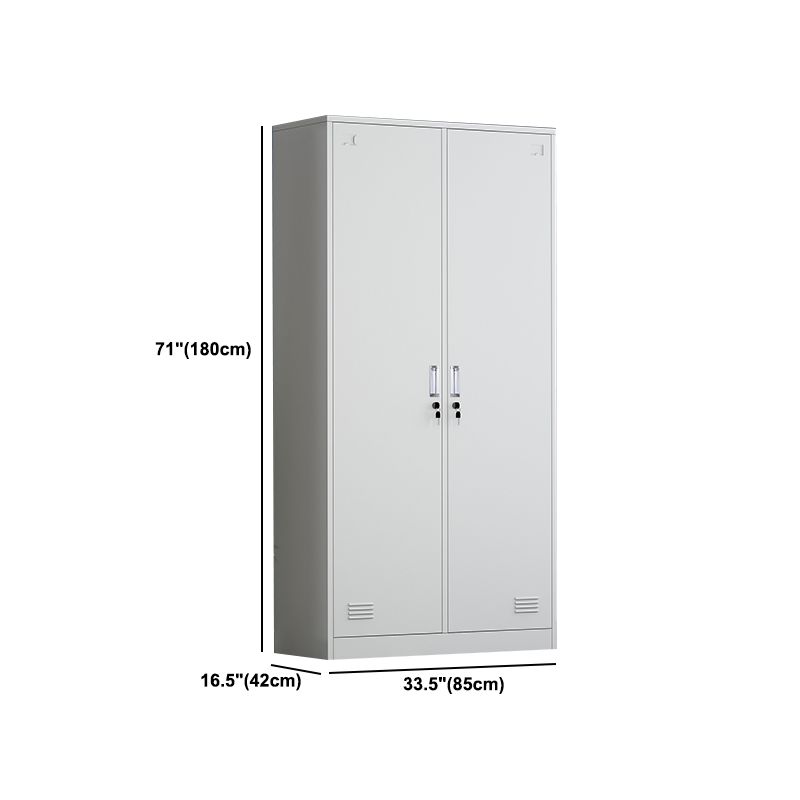 Metal Hinged Wardrobe Armoire Contemporary Wardrobe Cabinet for Home