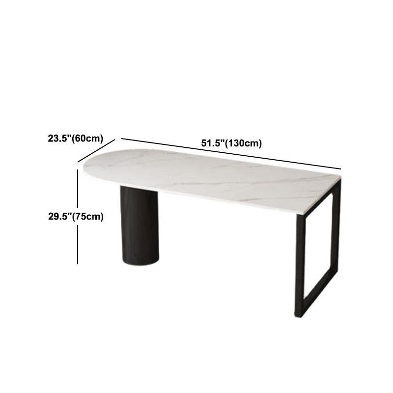 Stone Dining Site Table Simplicity Style Dining Room Collection for Indoor