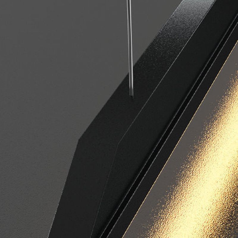 Metal Chandelier Lighting Fixture Modern Style LED Island Pendant for Dining Room