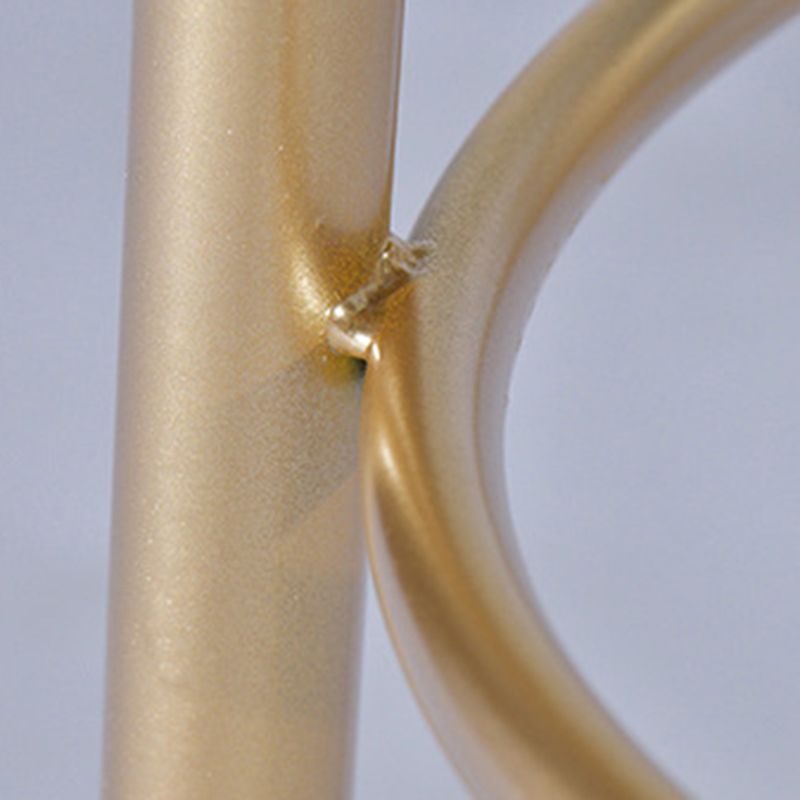 Contemporary Armless Backrest Counter Stool Iron Kitchen Bar Stool for Home