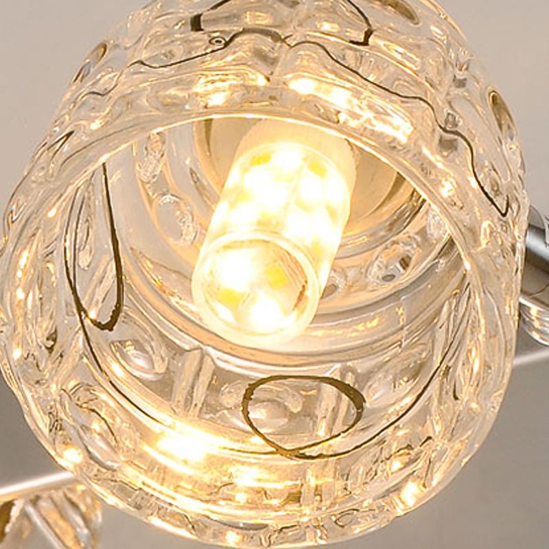 Geometric Vanity Wall Sconce Modern Style Crystal Multi Lights Bathroom Vanity Light