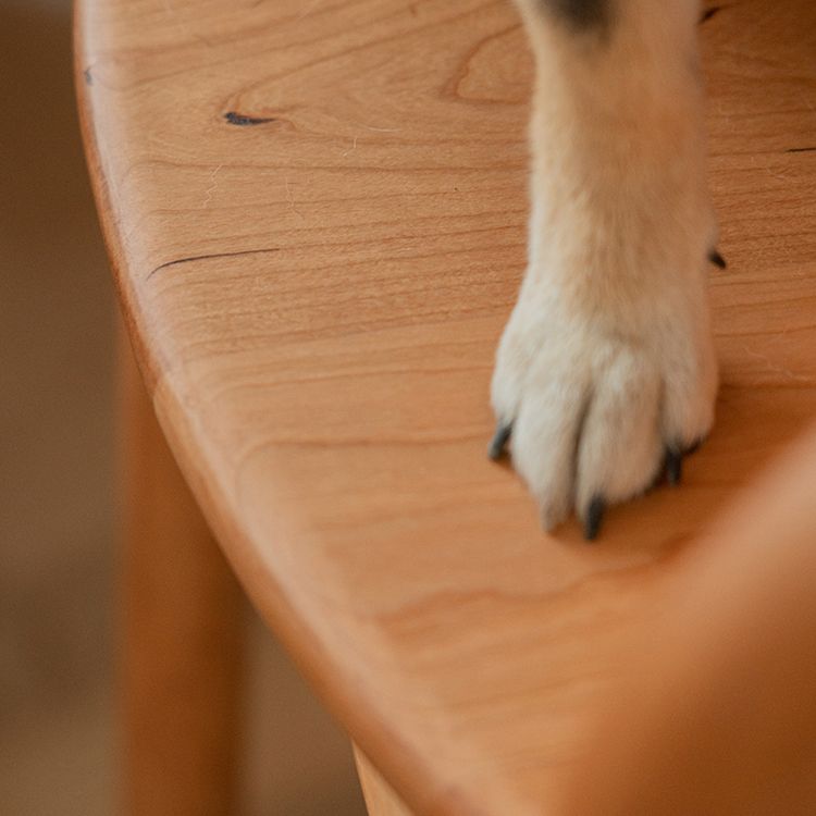 Irregular Shape Cherry Bar Table Set 1/2/3 Pieces Modern Counter Table with High Stools