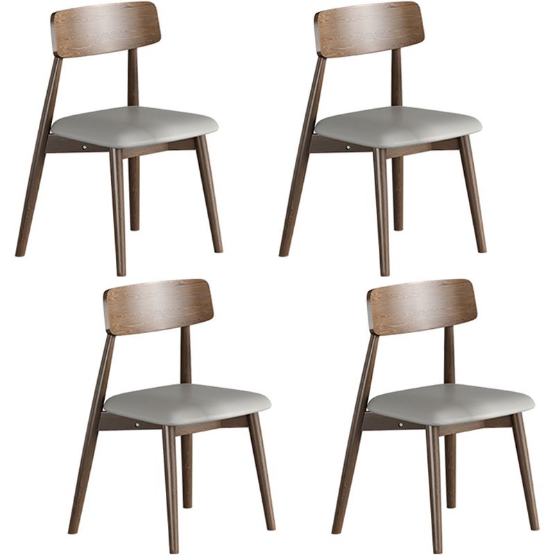 1/3/4/5 Pieces Ash Wood Dining Table Set with White Sintered Stone Top Modern Dinette Set