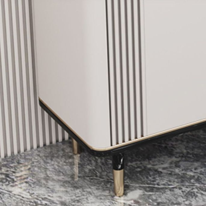 Glam Dining Server Marble Buffet Server with Doors for Living Room