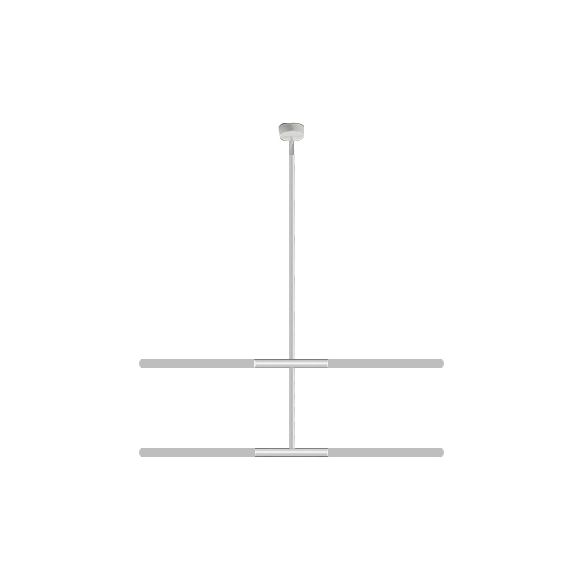 Lampadario tubolare acrilico moderno moderno 2/4/6 luci in bianco/nero/oro a soffitto in luce calda/bianca