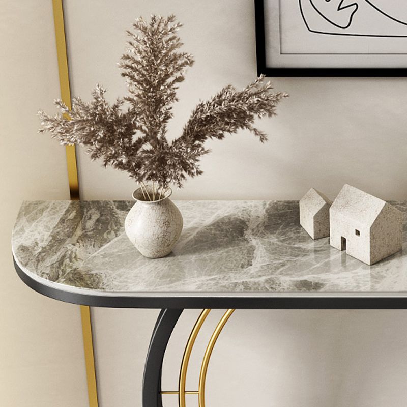 11.8" W Console Table Scratch Resistant Slate Contemporary End Table