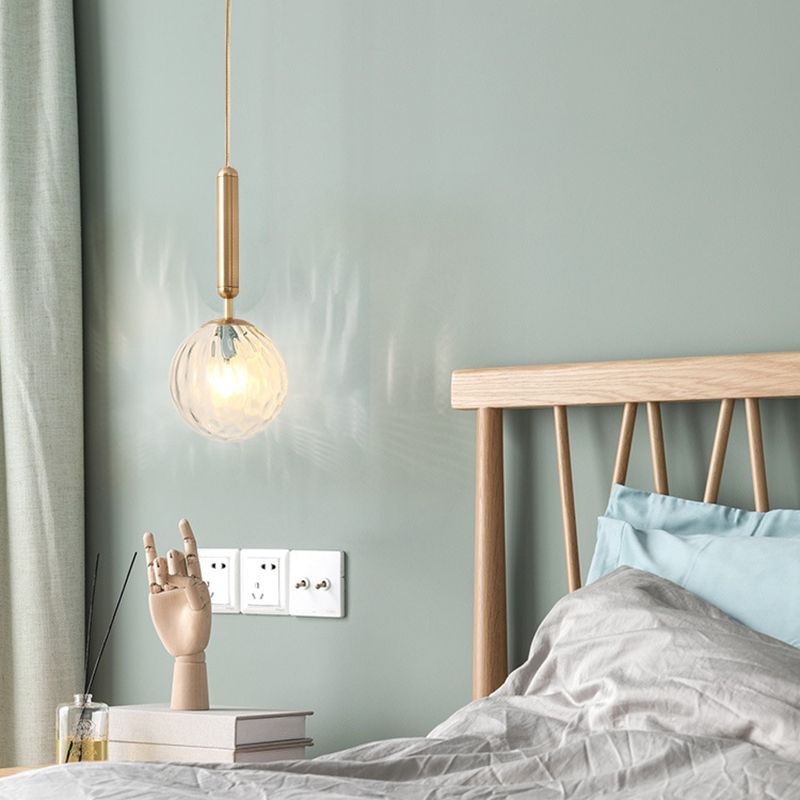 Modern Style LED Pendant Light Minimalism Glass Hanging Light for Dinning Room