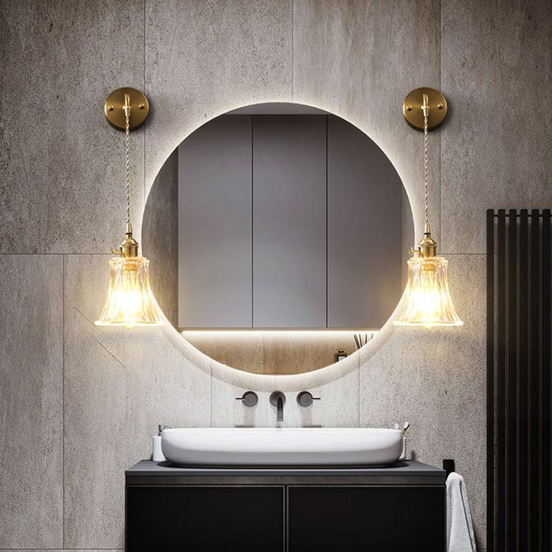 Modern Simple Wall Mounted Lamp Glass Wall Sconce for Living Room