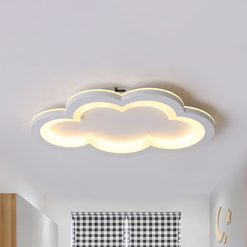 Preciosa nube, luz empotrada en el techo, luz LED acrílica moderna de montaje empotrado para sala de juegos