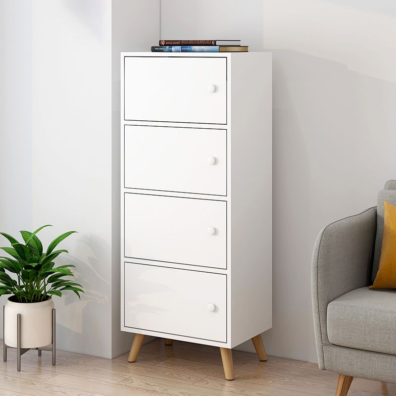 Modern Rectangle Storage Cabinet Wood Knobs Cabinet with Doors