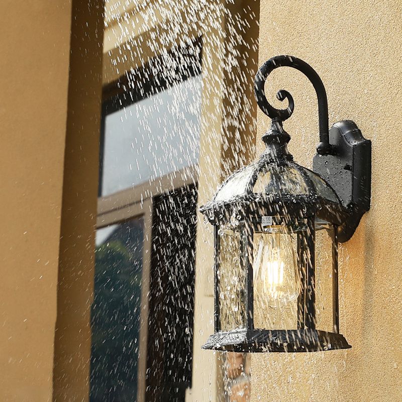 Illuminazione da parete da esterno ombreggiata per la parete vintage in metallo in metallo funce light