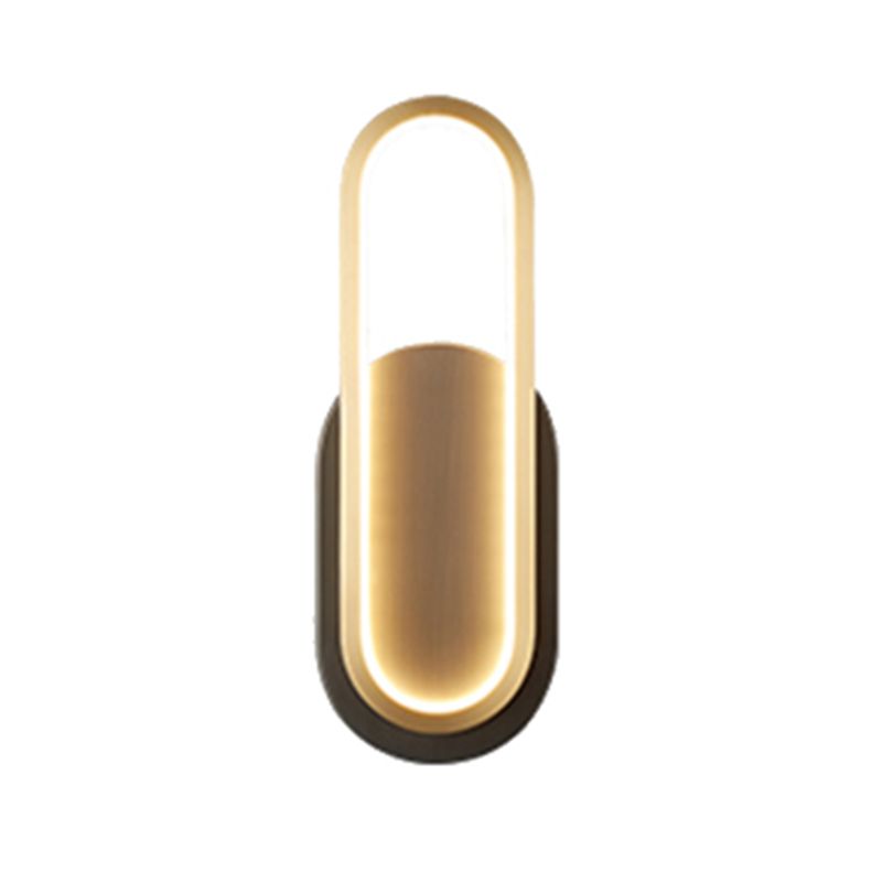 Modern Simple Wall Lamp LED Wall Mount Lamp with Silica Gel Shade for Bedroom