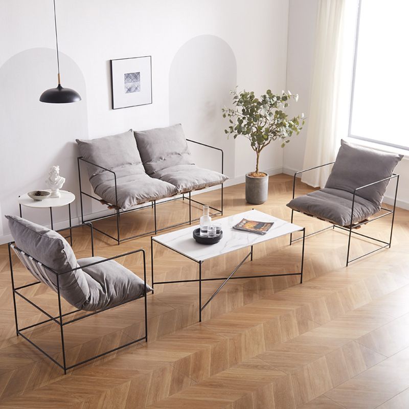 Arm Chair 26.77" L x 26.77" W x 26.77" H Accent Armchair with Pillow Back