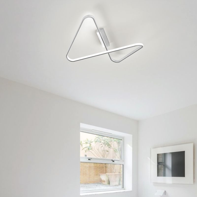 Luz de techo de forma lineal de estilo moderno Luz de techo de metal 1 luz para restaurante