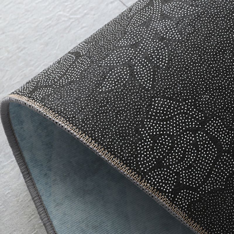 Gray Modern Carpet Polyester Line Carpet Non-Slip Backing Carpet for Home Decor