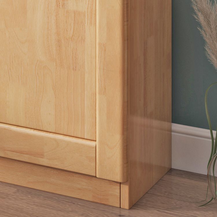 Contemporary Style Bookshelf Solid Wood with Door Bookcase for Office Study Room