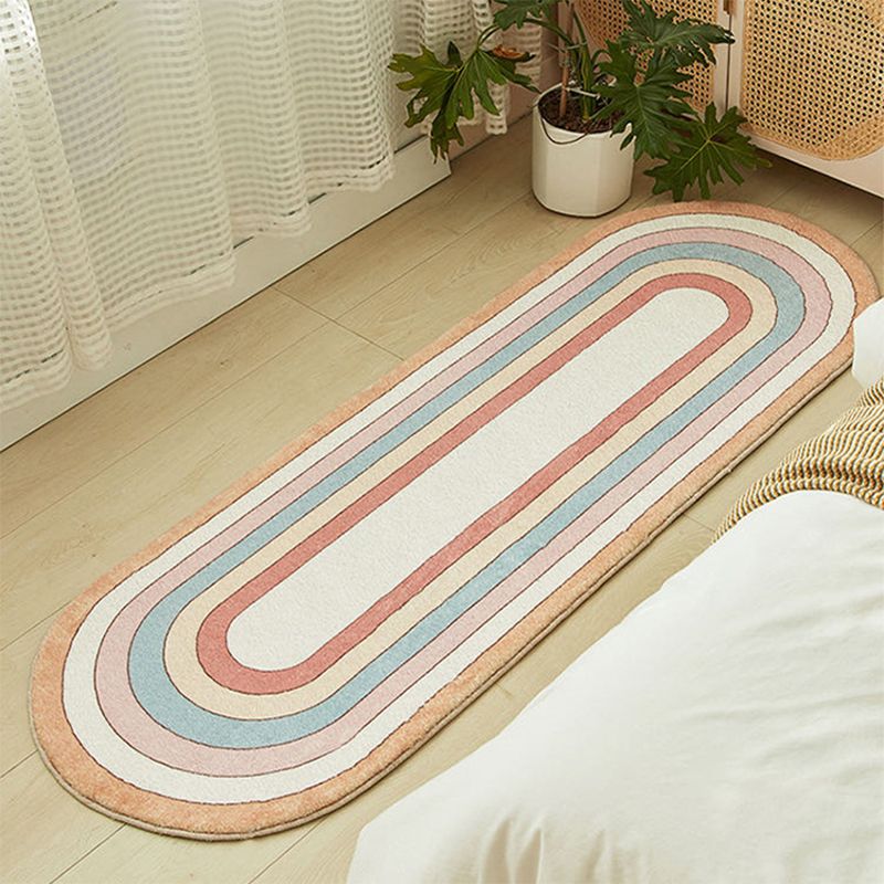 Groen modern tapijt polyester tulpen binnen tapijt niet-slip achterste tapijt voor woningdecoratie