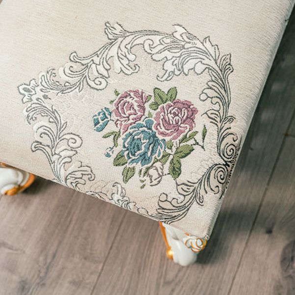 13.8" W Victorian Bench Manufactured Wood Cushioned Seating Bench