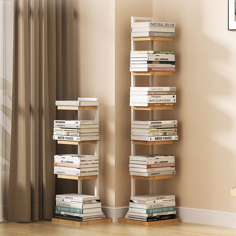 Modern Shelf Bookcase Engineered Wood Open Back Bookshelf for Living Room