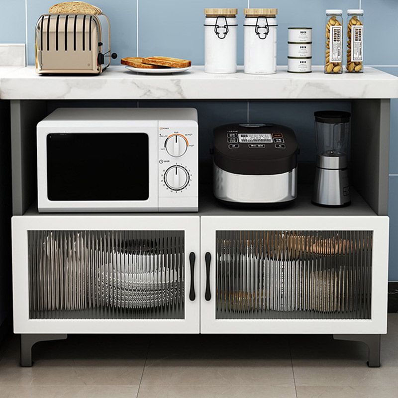 Modern Style Kitchen Island Table Double Sided Cabinet Kitchen Island