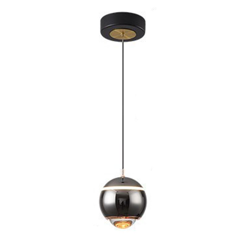 Spherical Shape Hanging Lighting Modern Style Metal 2 Light Hanging Lamp for Living Room