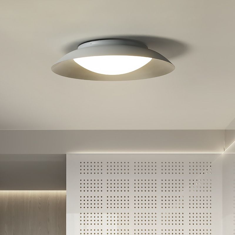 Modernism Ceiling Light Gray/Coffee Flush Mount Lighting for Hallway