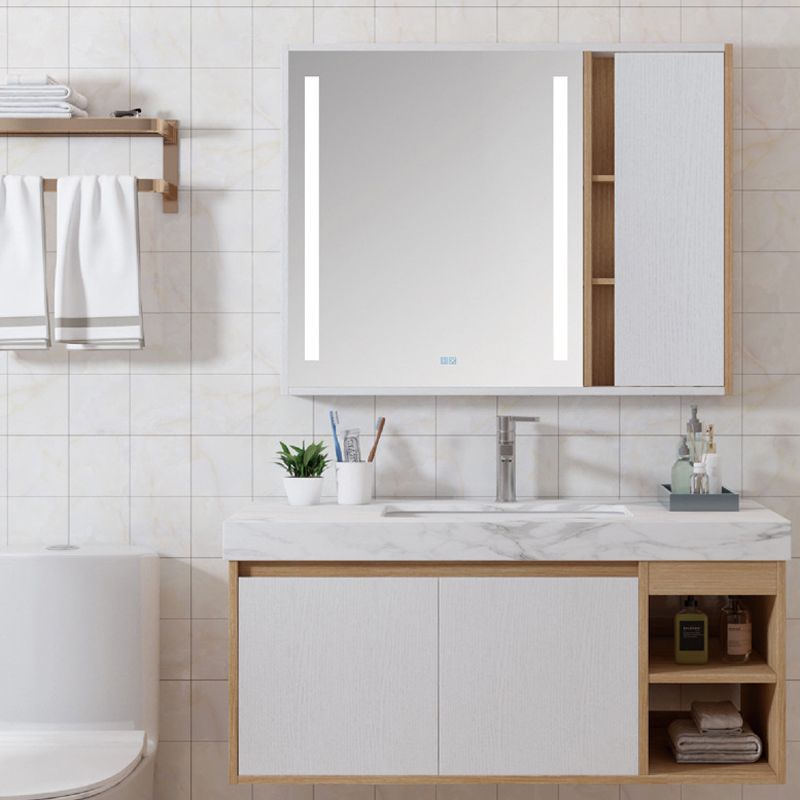 Contemporary Sink Cabinet Mirror Cabinet Bathroom Space Saver Vanity