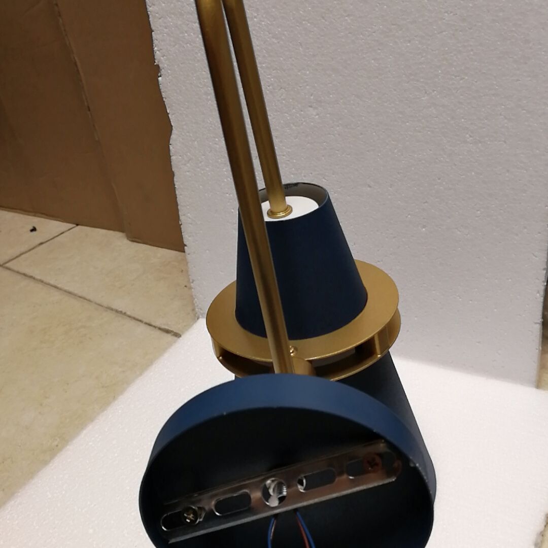 1 Light Metal Wall Mount Light Fixture Modern Dual Cone Wall Sconce Lighting for Bedroom