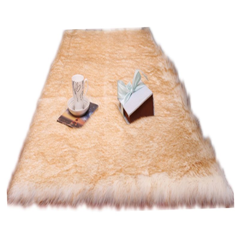 Fancy Pink Area Carpet Polyester Solid Color Area Rug Stain Resistant Indoor Rug for Bedroom