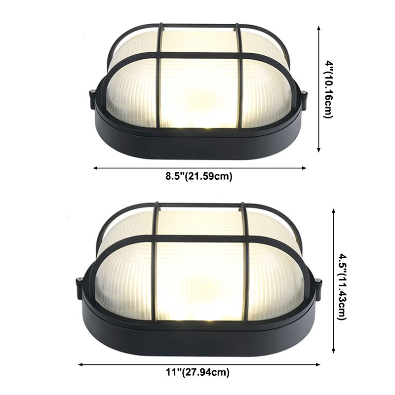 Plafonnier LED de style simple et moderne, luminaire d'extérieur antirouille à montage encastré