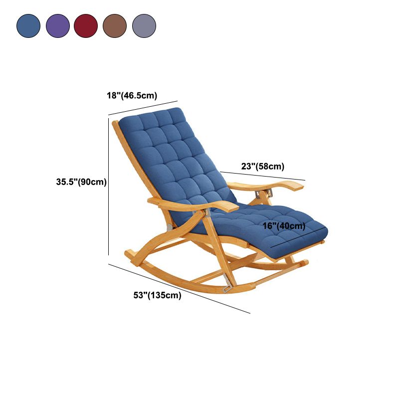 Traditional Recliner Chair Folding Rocker Chair for Living Room