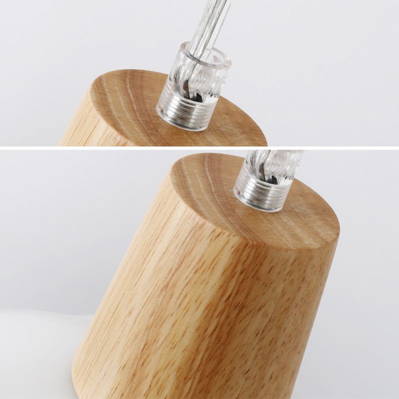 Noordse stijl cirkel hanglamp lamp armatuur houten eetkamer hanger plafondlicht