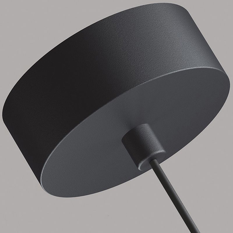 Style moderne linéaire pendant en métal à 1 lumière pour chambre à coucher