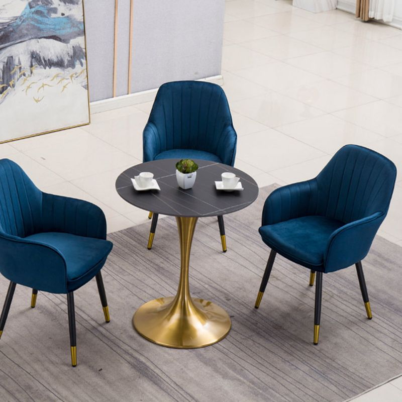 Metal Kitchen Dining Armchairs Contemporary Upholstered Chair