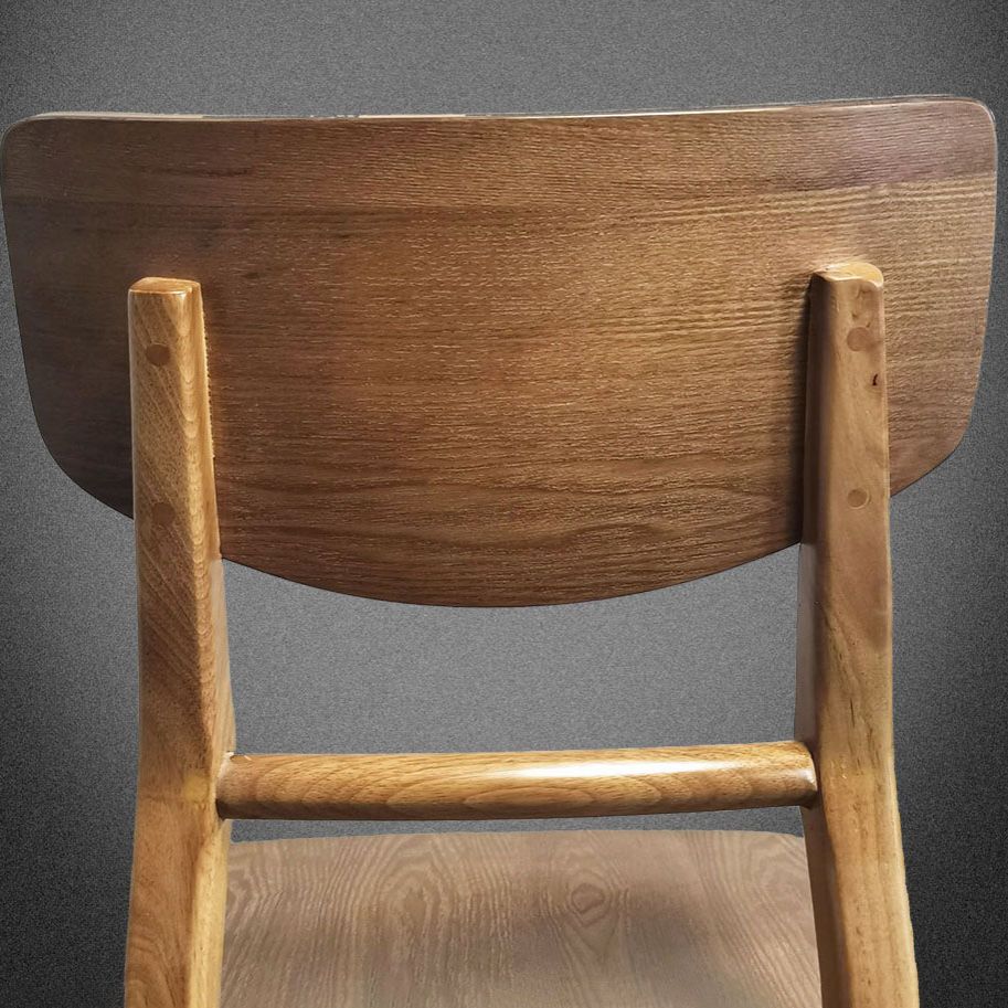 Sillas de cocina de madera contemporáneas con respaldo de escalera, silla lateral de comedor